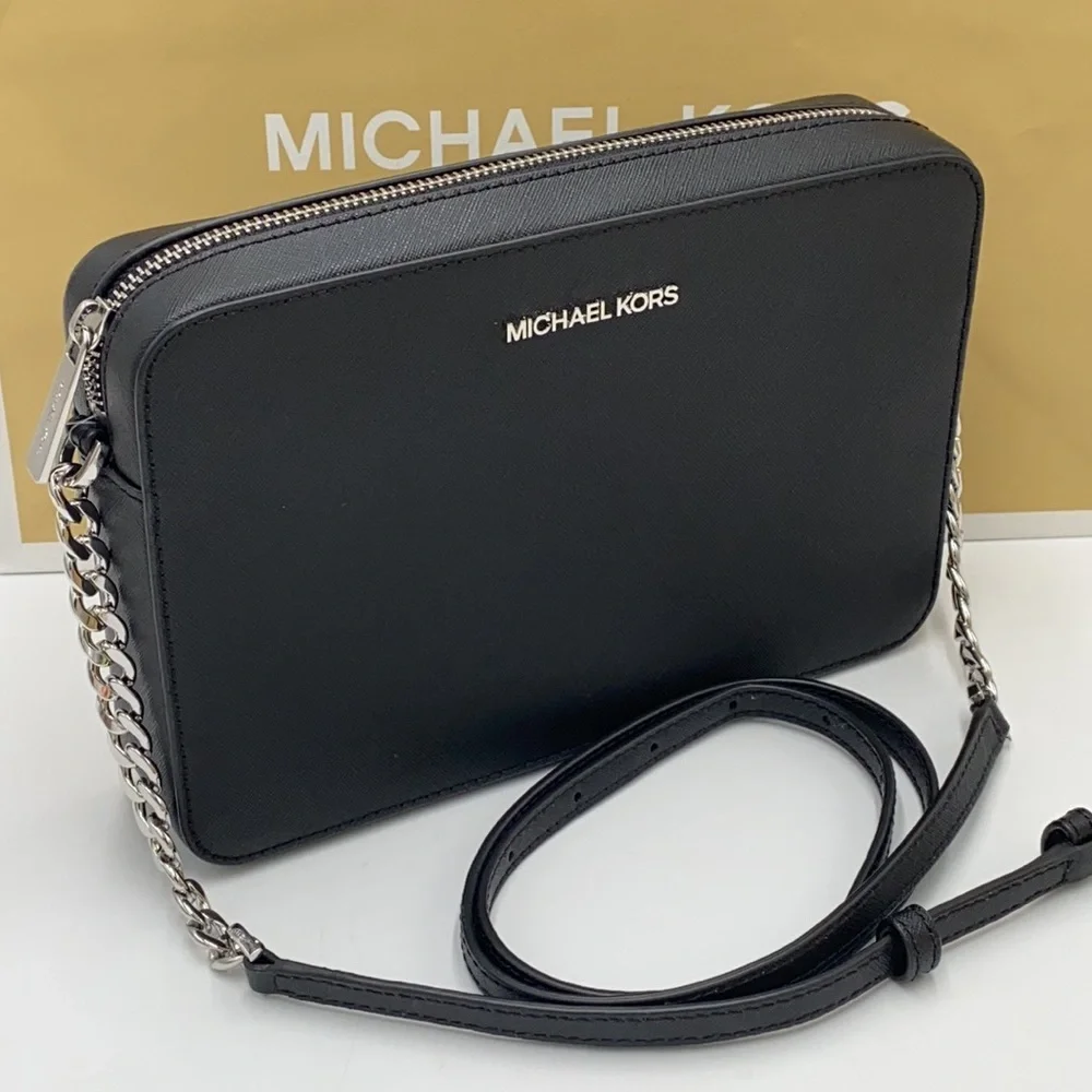 MICHAEL KORS JST LARGE EAST WEST CROSSBODY Black